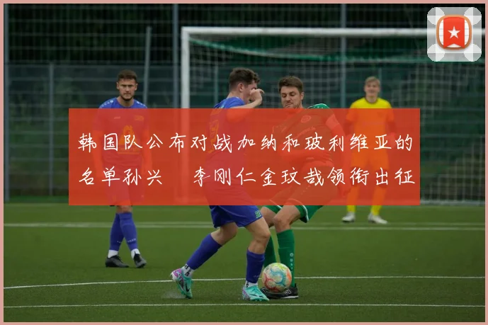 韩国队公布对战加纳和玻利维亚的名单孙兴慜李刚仁金玟哉领衔出征